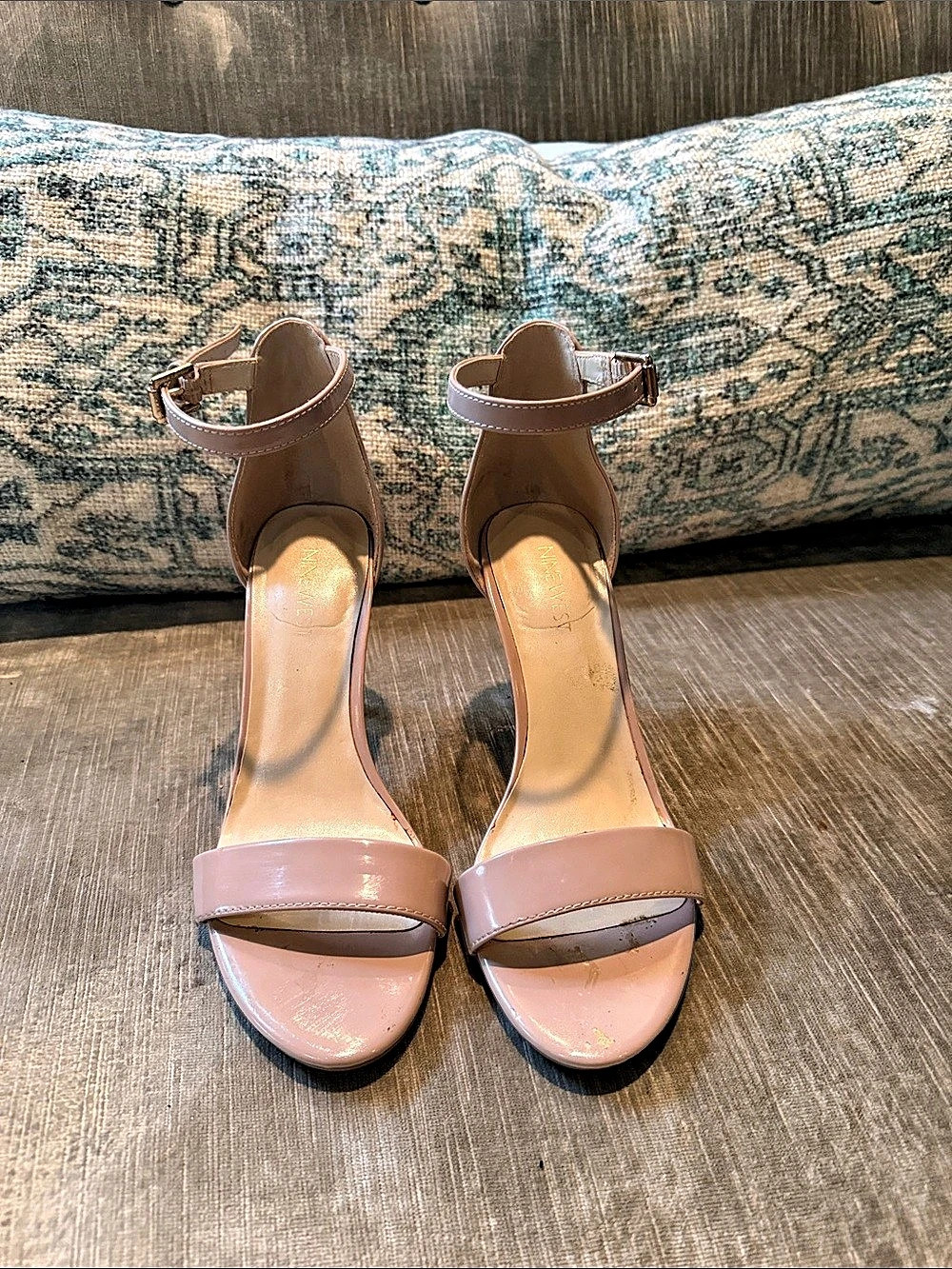 Nine West Tatiana Ankle Strap Sandal Heels Pink